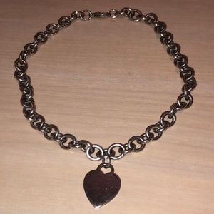Tiffany & Co. Jewelry Vintage Tiffany & Co. 925 Heart Choker